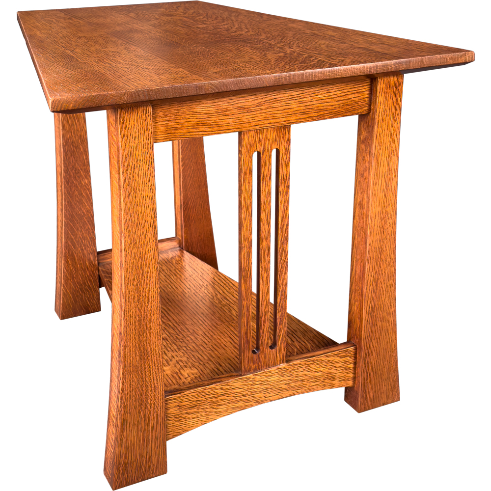 Solid Wood Furniture: Copper Creek Wedge End Table | Stuart David